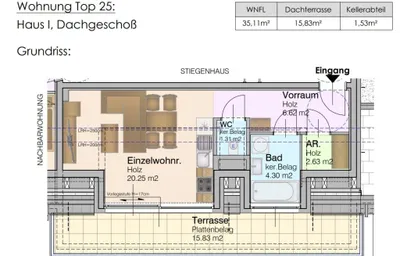 1-Zimmer-Wohnung mieten in Wien – 35,11 m², € 739 – Bild 11 von 11