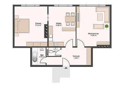 3-Zimmer-Wohnung kaufen in Graz – 60 m², € 149.000 – Bild 6 von 6
