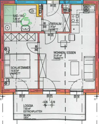 2-Zimmer-Wohnung kaufen in Ried im Innkreis – 41,54 m², € 158.000 – Bild 20 von 24