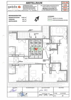 2-Zimmer-Wohnung mieten in Wiener Neustadt – 61,84 m², € 1.196 – Bild 11 von 11