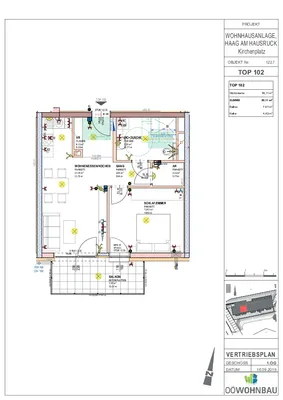 2-Zimmer-Wohnung mieten in Grieskirchen – 50,11 m², € 617 – Bild 3 von 3