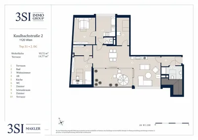 3-Zimmer-Wohnung kaufen in Wien – 93,72 m², € 547.000 – Bild 17 von 17