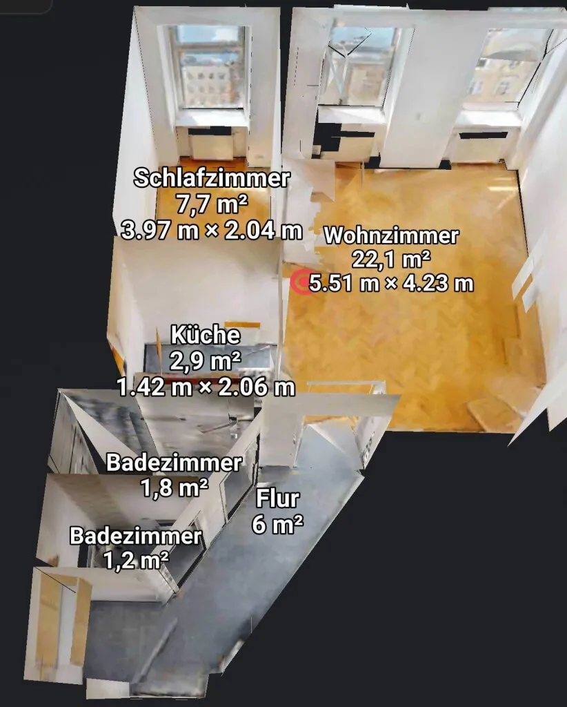 Charmante Altbauwohnung im Herzen des Karmeliterviertel | Lift - Ansicht 2