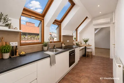 Dachgeschosswohnung zum Wohlfühlen - mit Terrasse, Klimaanlage & Tischlerküche – Bild 2