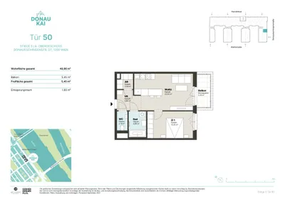 2-Zimmer-Wohnung mieten in Wien – 49,86 m², € 1.099 – Bild 8 von 8