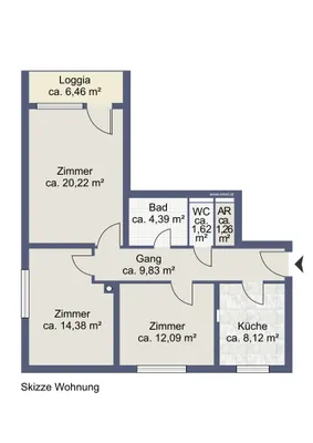 3-Zimmer-Wohnung kaufen in Graz – 76 m², € 213.000 – Bild 10 von 10