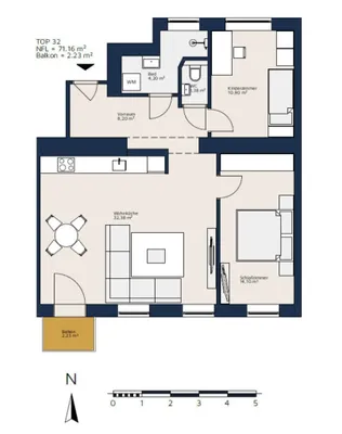 3-Zimmer-Wohnung kaufen in Wien – 71,22 m², € 394.900 – Bild 17 von 17