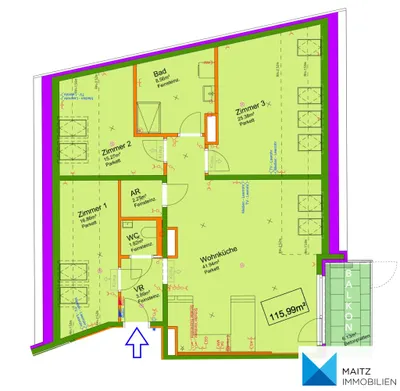 4-Zimmer-Wohnung kaufen in Wien – 115,99 m², € 668.000 – Bild 19 von 21
