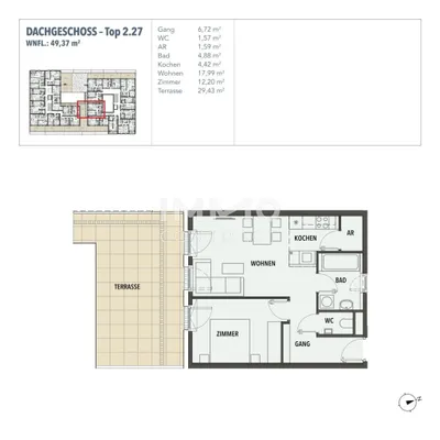 2-Zimmer-Wohnung kaufen in Wien – 49,37 m², € 314.323 – Bild 14 von 14