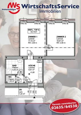 Wohnung kaufen in Neunkirchen – 53,14 m², € 86.990 – Bild 13 von 15