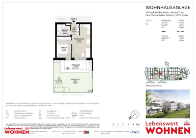 2-Zimmer-Wohnung mieten in Sankt Pölten – 40,1 m², € 541 – Bild 10 von 14