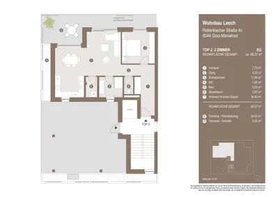 2-Zimmer-Wohnung kaufen in Graz – 68,37 m², € 495.683 – Bild 12 von 13