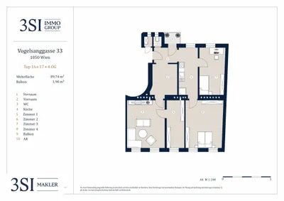 4-Zimmer-Wohnung kaufen in Wien – 90 m², € 495.000 – Bild 14 von 14