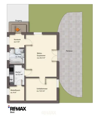 2-Zimmer-Haus kaufen in Baden – 52,5 m², € 249.000 – Bild 28 von 28