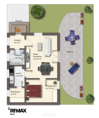 2-Zimmer-Haus kaufen in Baden – 52,5 m², € 249.000 – Bild 27 von 28
