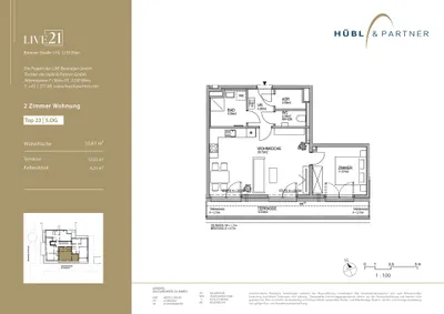 2-Zimmer-Wohnung kaufen in Wien – 54,47 m², € 385.000 – Bild 8 von 8