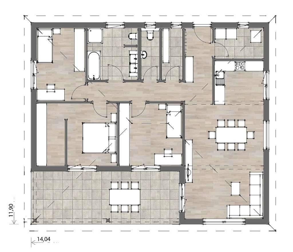 Kaufen statt Mieten Bungalow Belagsfertig oder Schlüsselfertig /Grundstücke vorhanden - Ansicht 3