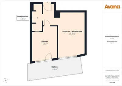 2-Zimmer-Wohnung kaufen in Mödling – 45,77 m², € 426.000 – Bild 9 von 9