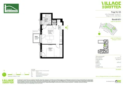 2-Zimmer-Wohnung mieten in Wien – 43,98 m², € 1.149 – Bild 26 von 26
