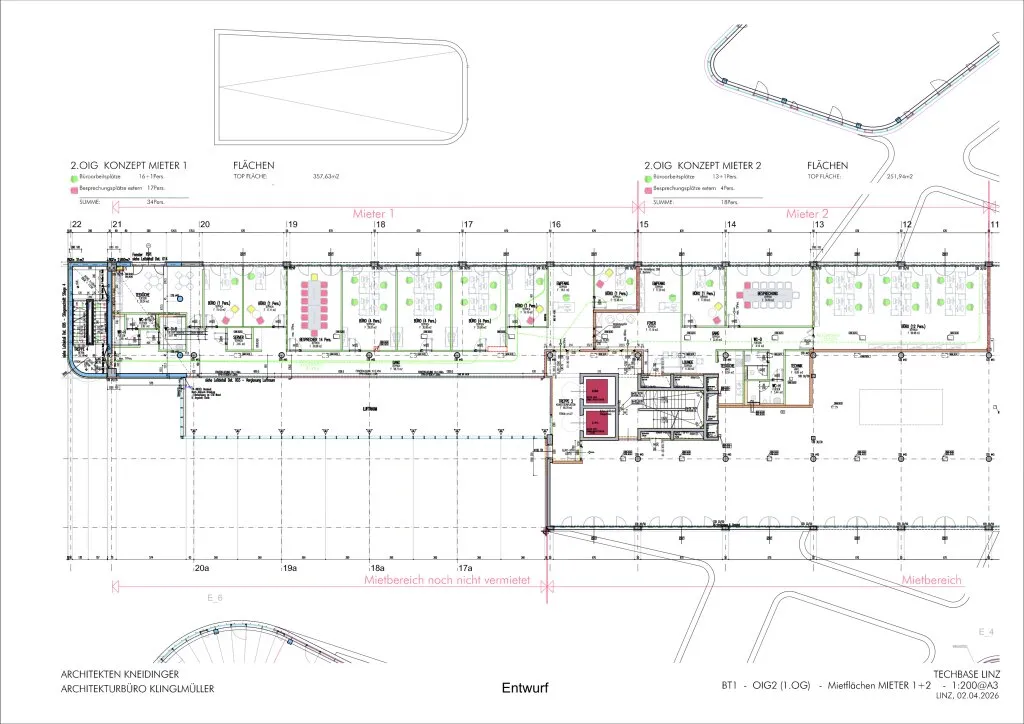 DIREKT VOM EIGENTÜMER - Techbase Linz - Office Campus Bauteil 1 - Ansicht 3