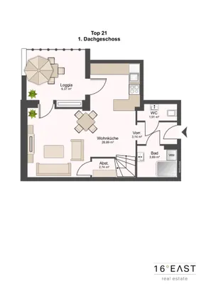 2-Zimmer-Wohnung kaufen in Wien – 58,72 m², € 449.000 – Bild 12 von 13