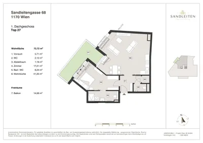 3-Zimmer-Wohnung kaufen in Wien – 73,72 m², € 629.000 – Bild 16 von 16