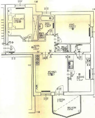3-Zimmer-Wohnung mieten in Freistadt – 73,02 m², € 642 – Bild 3 von 3
