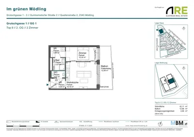 2-Zimmer-Wohnung kaufen in Mödling – 42,11 m², € 298.500 – Bild 6 von 12
