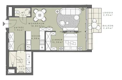 2-Zimmer-Wohnung kaufen in Wien – 50 m², € 799.000 – Bild 9 von 9