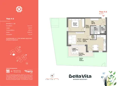 2-Zimmer-Wohnung kaufen in Wiener Neustadt – 62,14 m², € 323.000 – Bild 24 von 24