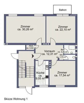 3-Zimmer-Wohnung mieten in Oberwart – 97,17 m², € 952 – Bild 15 von 16