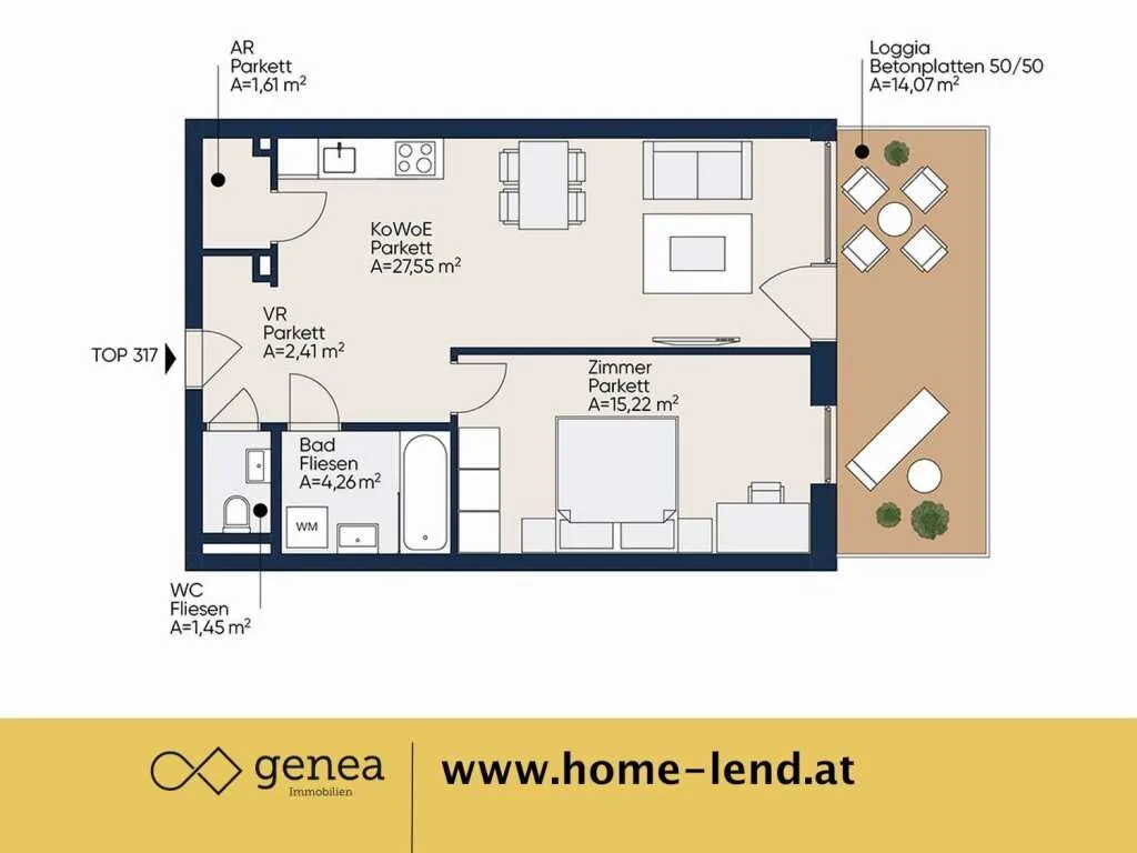 Neubau Lendplatz-Nähe: Moderne Neubauwohnungen | Home-Lend - Widok 2