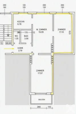 3-Zimmer-Wohnung mieten in Deutschlandsberg – 70 m², € 650 – Bild 10 von 10