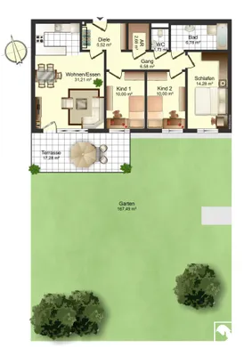 4-Zimmer-Wohnung kaufen in Kufstein – 88,78 m², € 525.000 – Bild 11 von 11