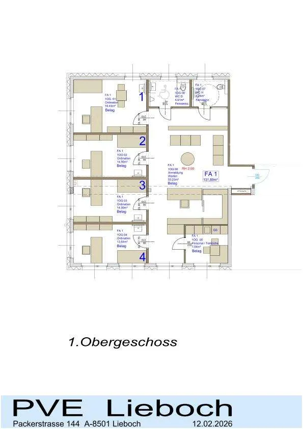 Ordination für Ärzte / Therapeuten im Neubau Lieboch - Vista 2