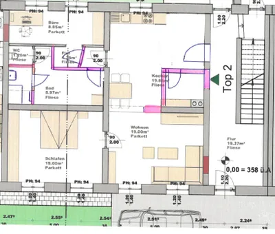 2-Zimmer-Wohnung mieten in Amstetten – 76 m², € 736 – Bild 14 von 14