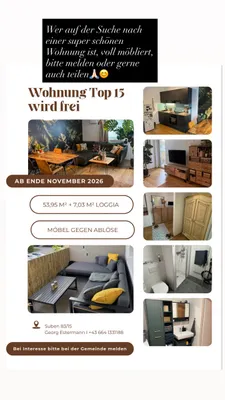 2-Zimmer-Wohnung mieten in Schärding – 54 m², € 586 – Bild 1 von 9