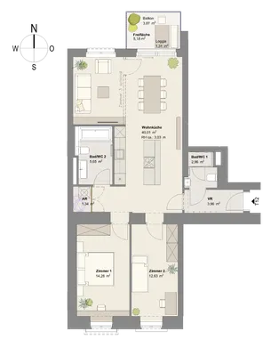 3-Zimmer-Wohnung kaufen in Wien – 84,08 m², € 650.300 – Bild 7 von 7