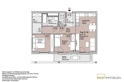 3-Zimmer-Wohnung kaufen in Wien – 64,31 m², € 390.000 – Bild 13 von 13