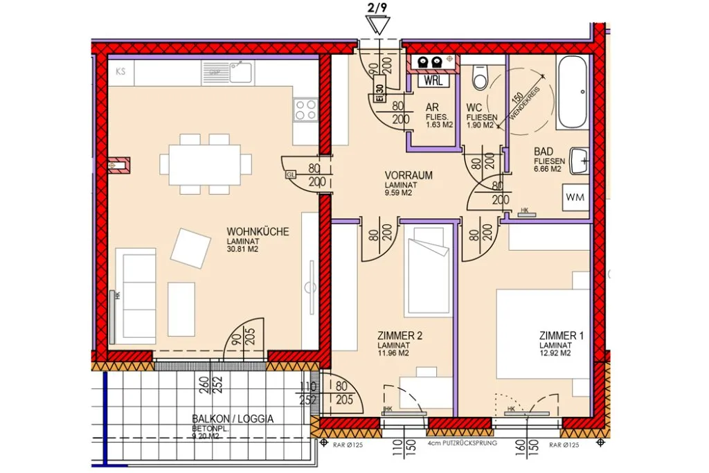 Wohnung – Wiener Neustadt - Ansicht 2