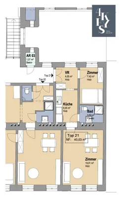 2-Zimmer-Wohnung kaufen in Wien – 41,1 m², € 179.000 – Bild 24 von 24