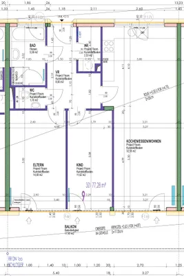 3-Zimmer-Wohnung mieten in Hallein – 78 m², € 1.522 – Bild 2 von 6