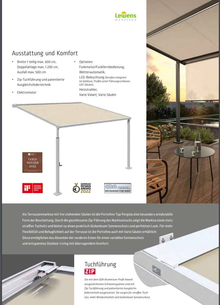 Pergola Markise Lewens Portofino auf Ma... Neu,  4.567,- (3324  Euratsfeld) - willhaben