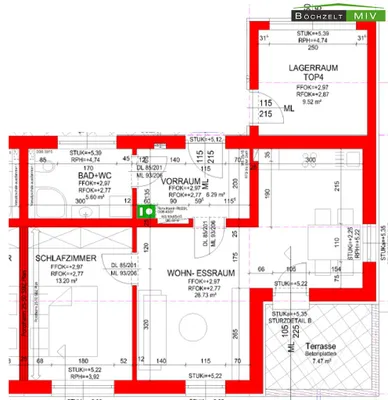 2-Zimmer-Wohnung mieten in Leoben – 51,82 m², € 664 – Bild 14 von 14
