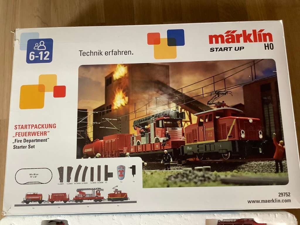 Märklin HO shops Starterset Feuerwehr