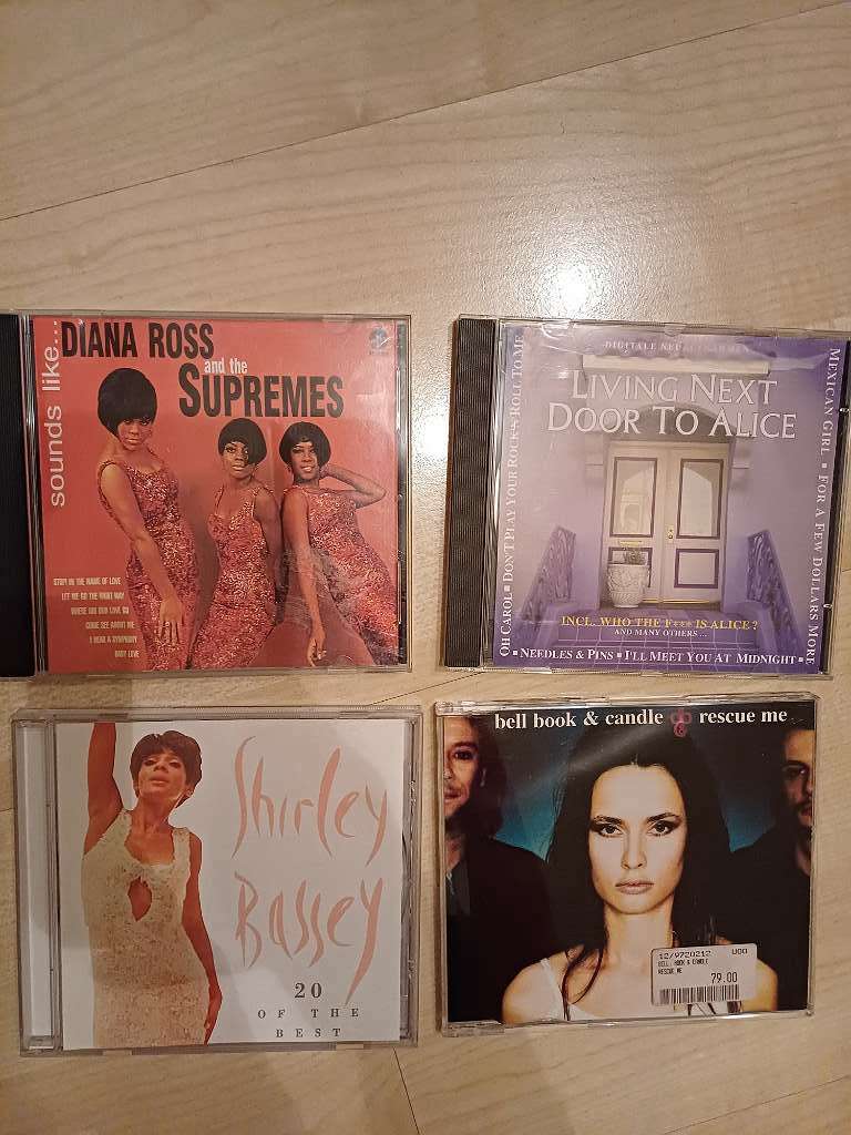 CD 1 . Diana Ross. Shirley Bassey. Living next door to alice. Bell