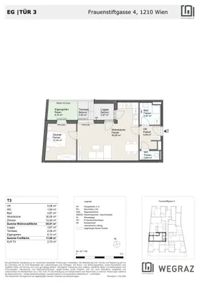 2-Zimmer-Wohnung kaufen in Wien – 54,91 m², € 295.455 – Bild 7 von 7