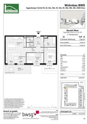 3-Zimmer-Wohnung mieten in Graz – 74,36 m², € 912 – Bild 15 von 15