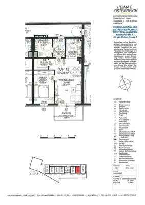 2-Zimmer-Wohnung mieten in Gänserndorf – 60,47 m², € 812 – Bild 3 von 3
