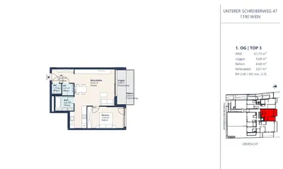 Wohnung kaufen in Wien – 64,86 m², € 879.000 – Bild 3 von 3